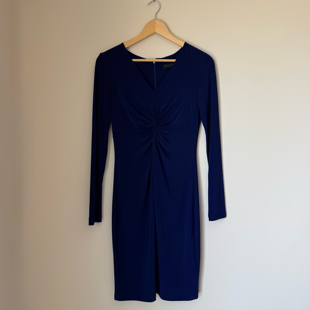 Donna Karan Twisted Front Dress